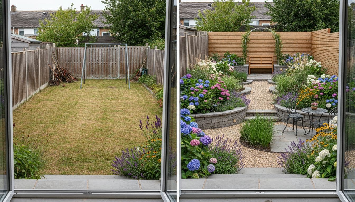 Garten anhand eines Fotos visualisieren mit FlorAI KI Gartengestaltung