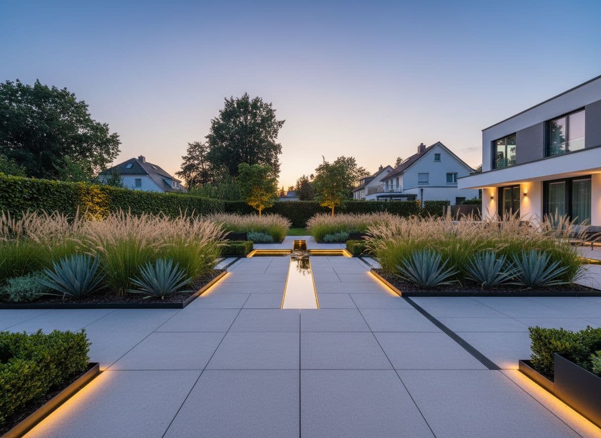 Modernes KI Gartendesign als mögliche neue Richtung